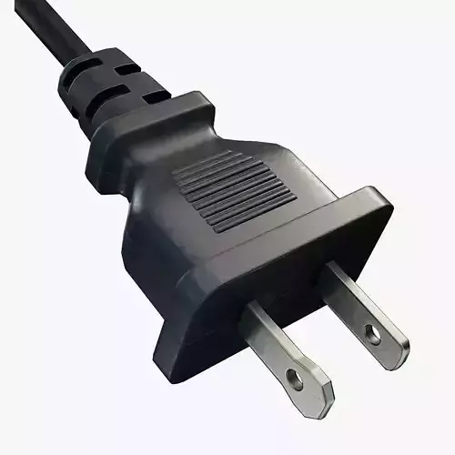 Electrical Plug Type A Low-poly 3D model