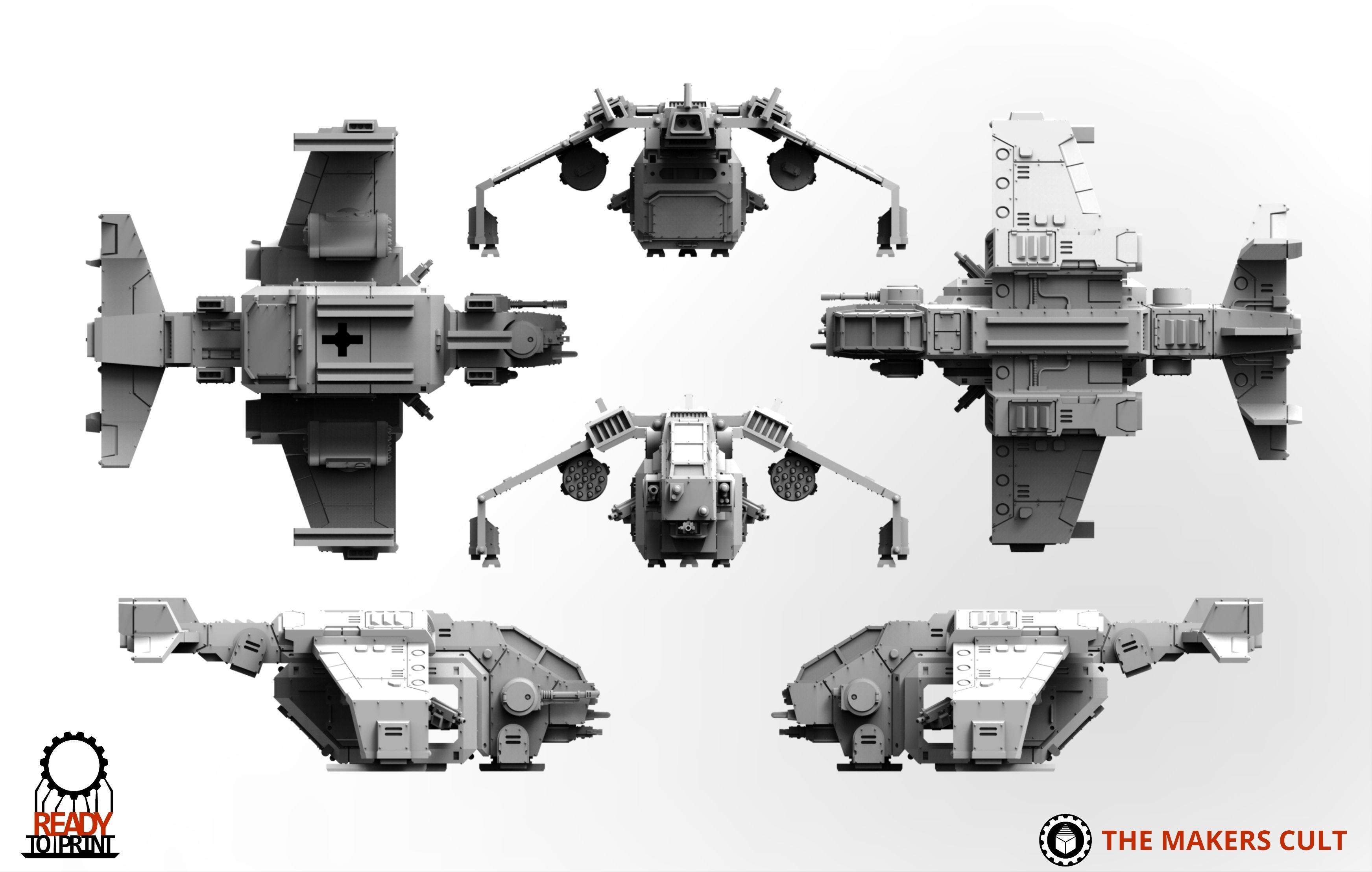 Universal Guard - Dropship 3D print model_9