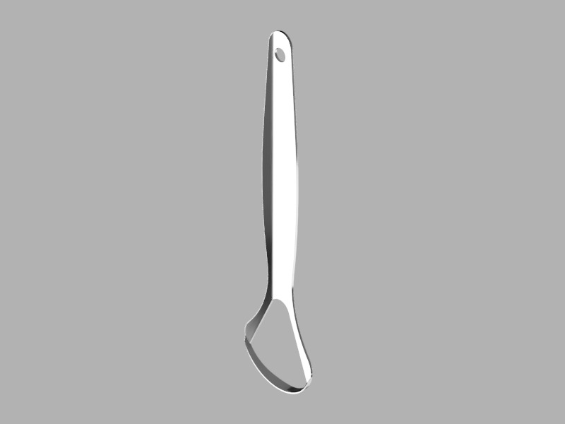 Tongue Scraper Free 3D print model_3