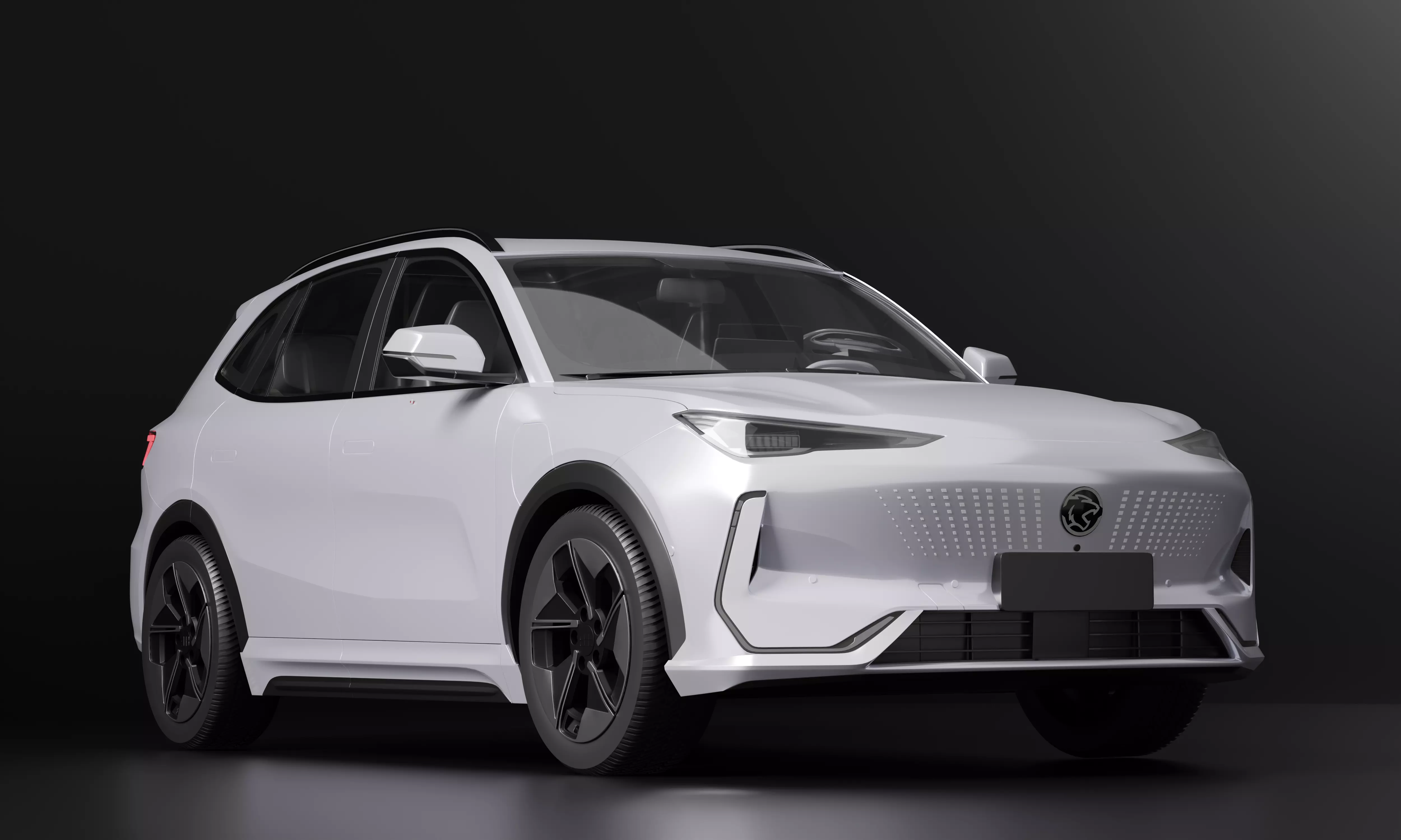 Proton eMas 7 EV 2025 and Interior Low-poly 3D model_0