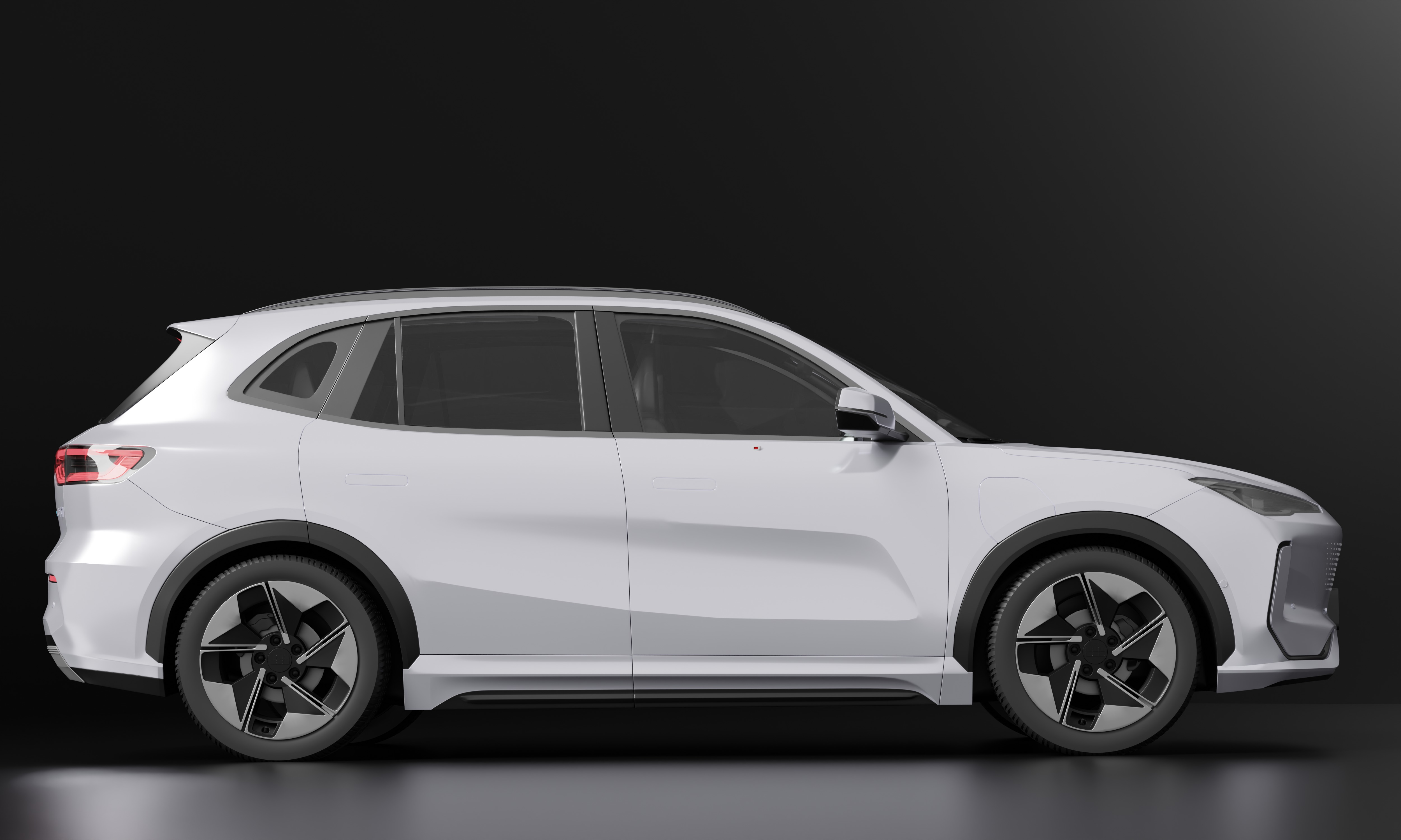 Proton eMas 7 EV 2025 and Interior Low-poly 3D model_2