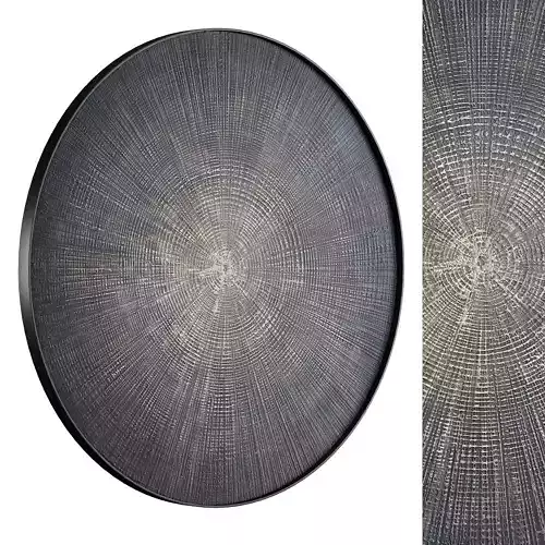 Charcoal Radial Panel 3D model