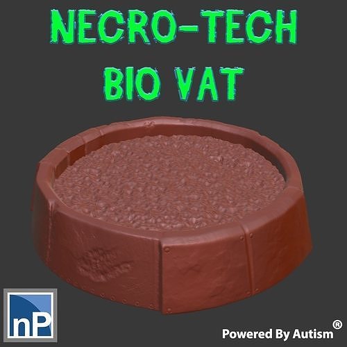 Necro-Tech Bio Vat Free 3D print model