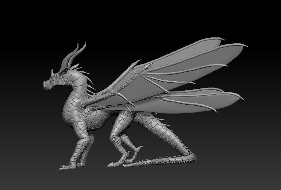 Dragon of HiveWings Tribe from Wings 3D print model_46