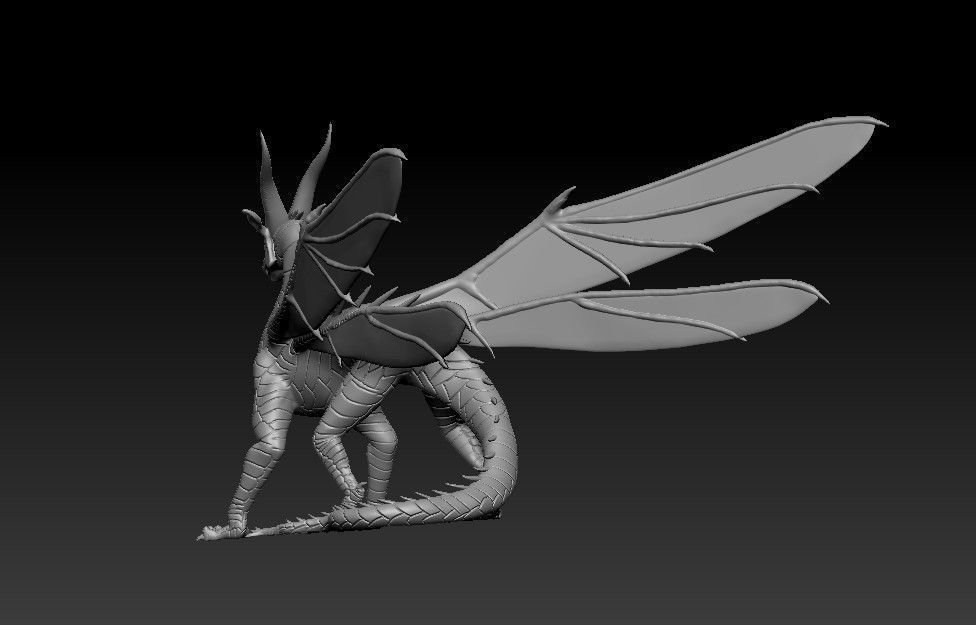Dragon of HiveWings Tribe from Wings 3D print model_6