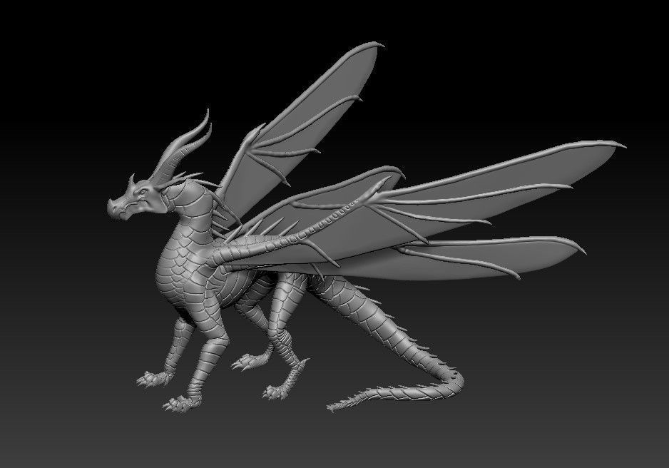 Dragon of HiveWings Tribe from Wings 3D print model_3