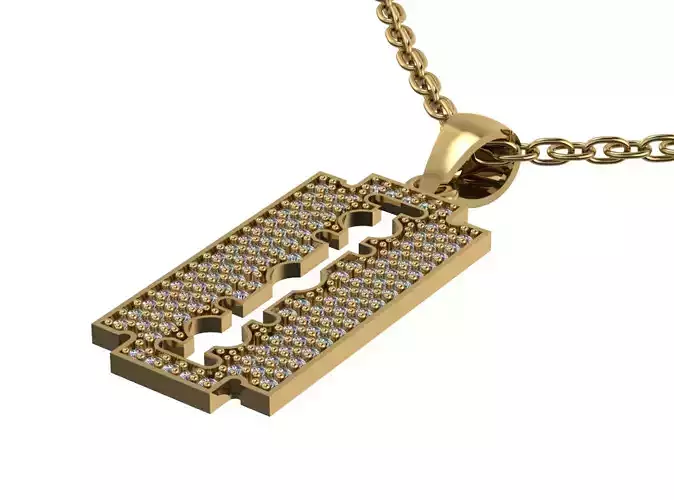 25 mm balet  Gold Pendint 3D print model