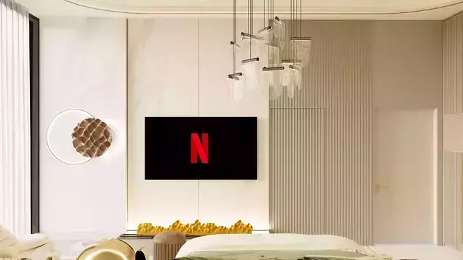 bedroom in corona material 