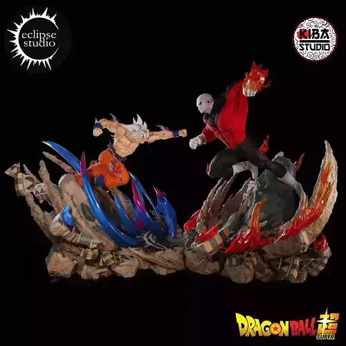 Jiren vs Goku Ultra Instinc 3D print model