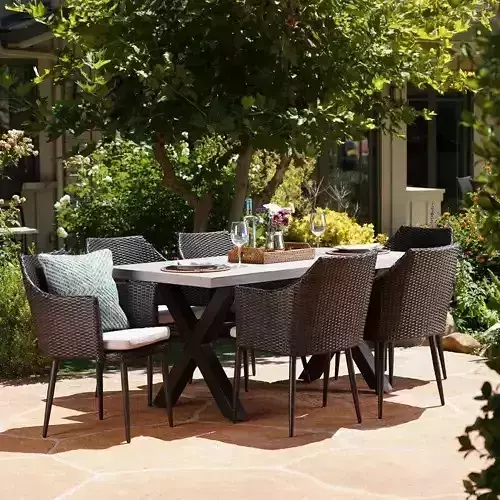 Callidora Balcony Terrace Outside Sun Table Chair Set 