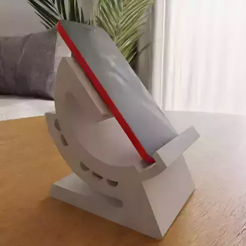 adjustable gear mobile stand 3D print model