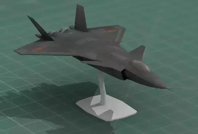 J-20 Mighty Dragon Chinese Stealth Fighter 3D Print 3D print model