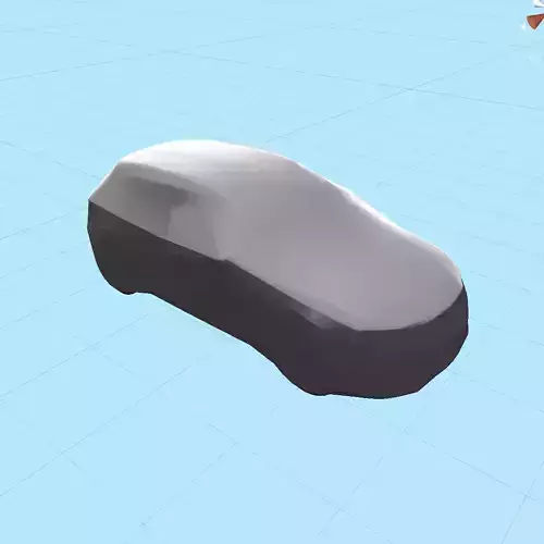 Car Covered  Low-poly 3D model