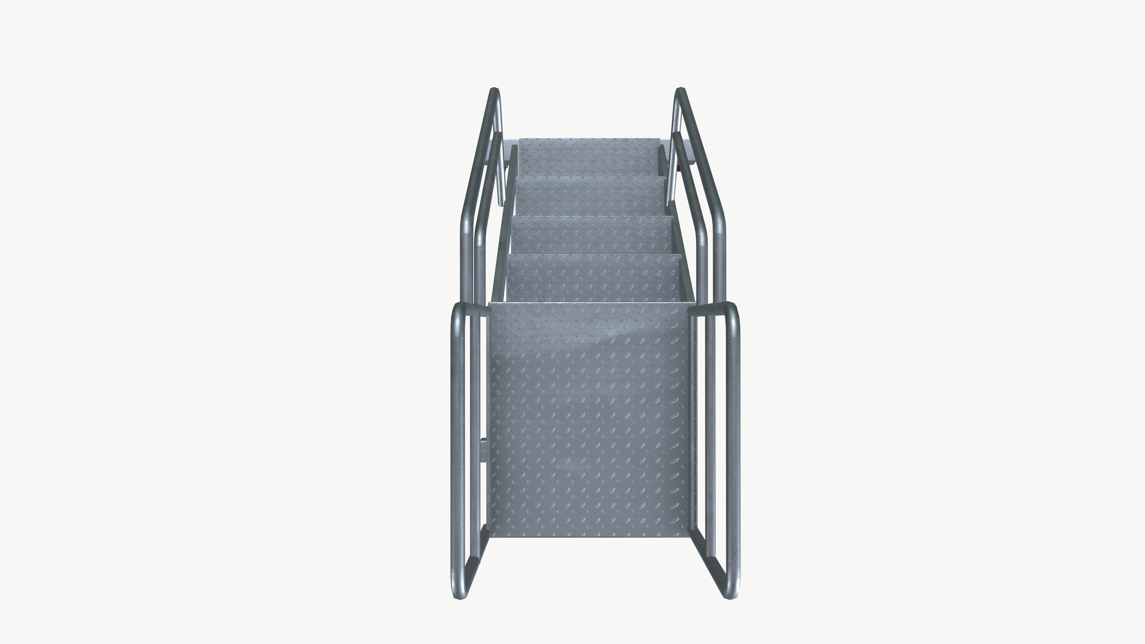 Ladder stand Low-poly 3D model_6