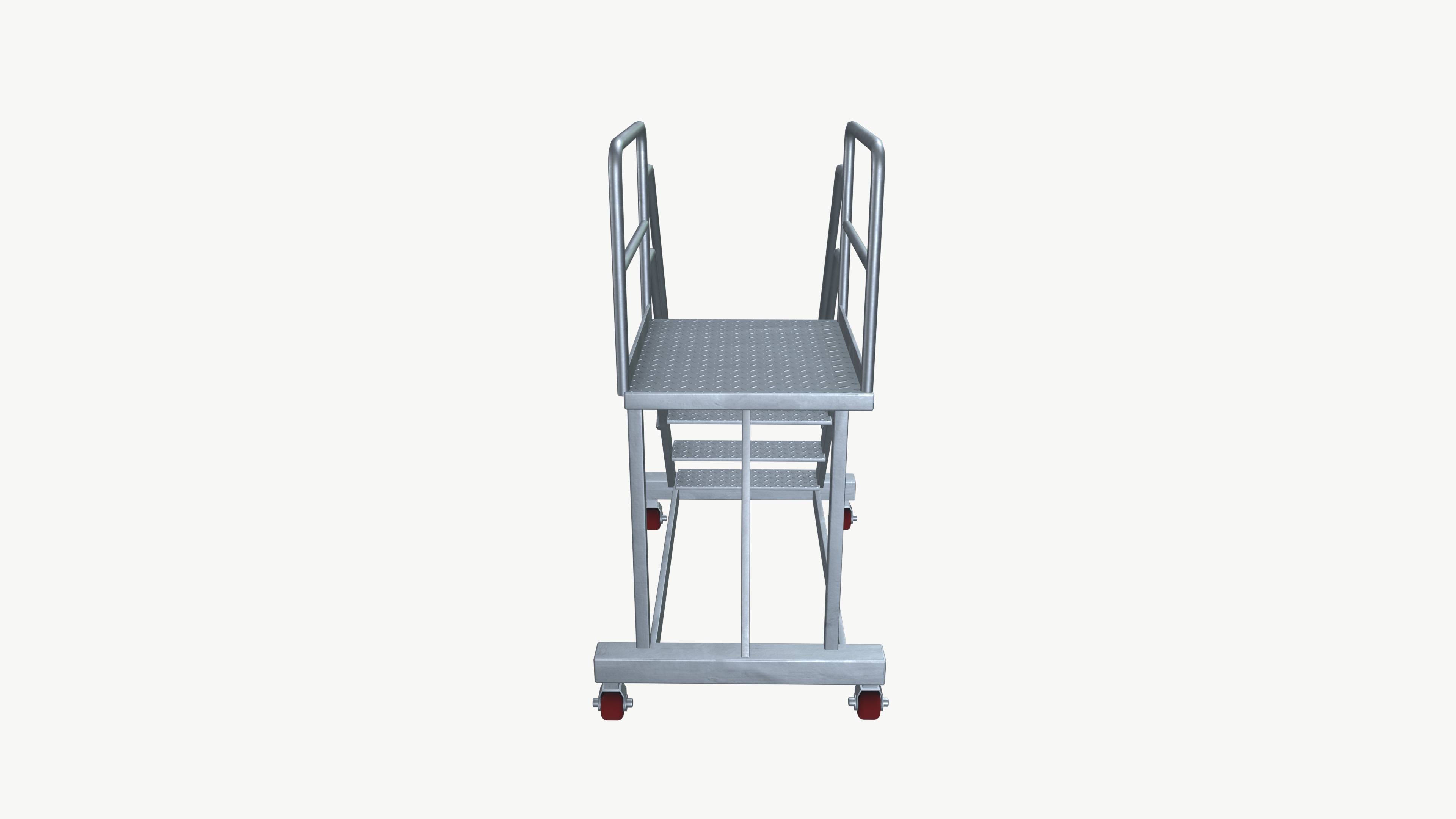Ladder stand Low-poly 3D model_5