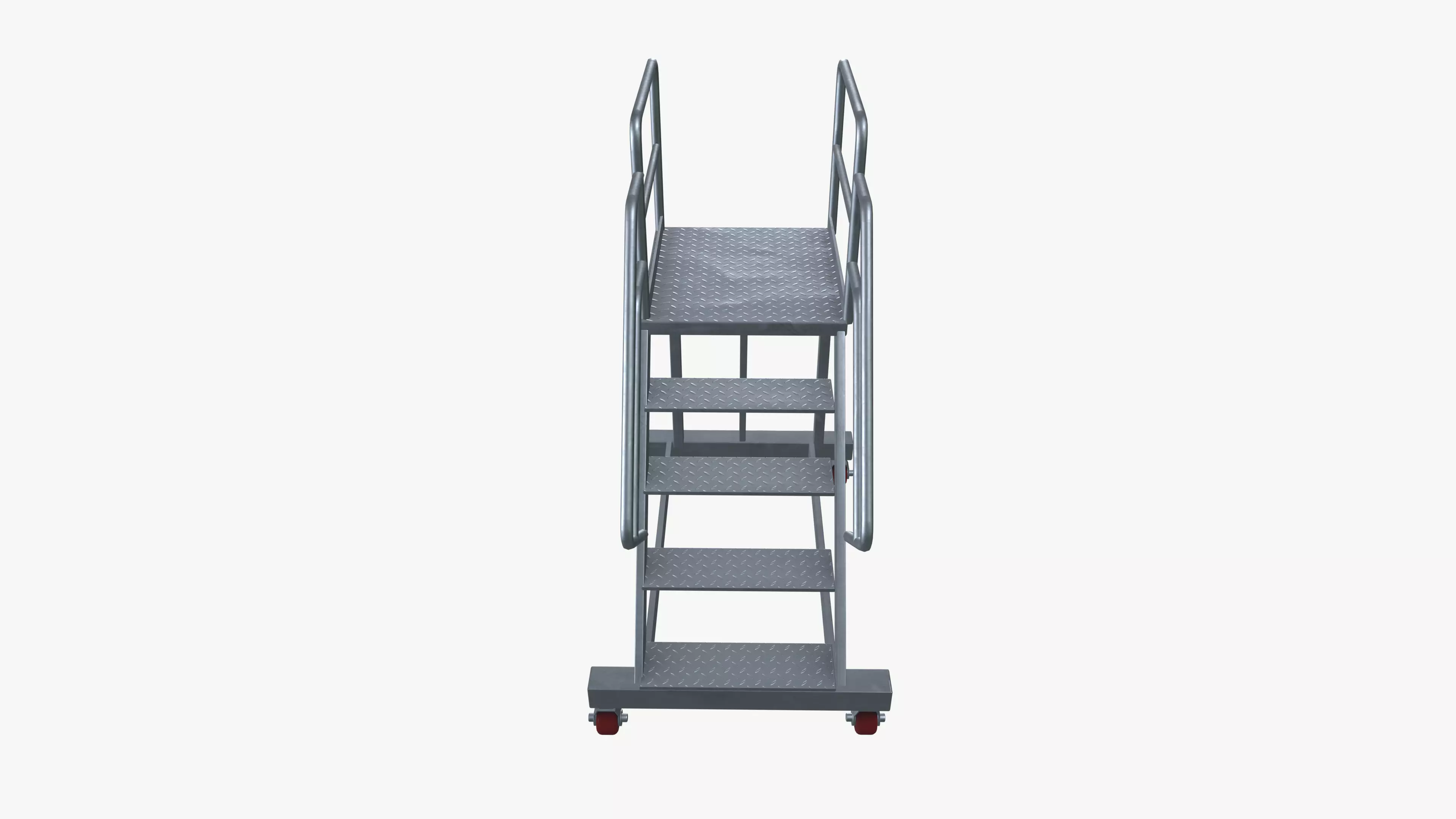 Ladder stand Low-poly 3D model_0
