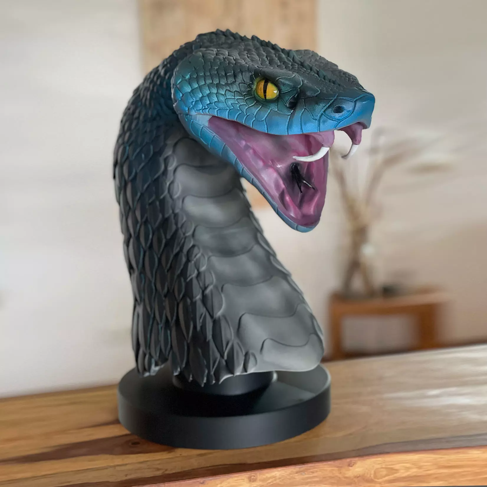 Harlequin Snake - Fantasy - 3D print model_0