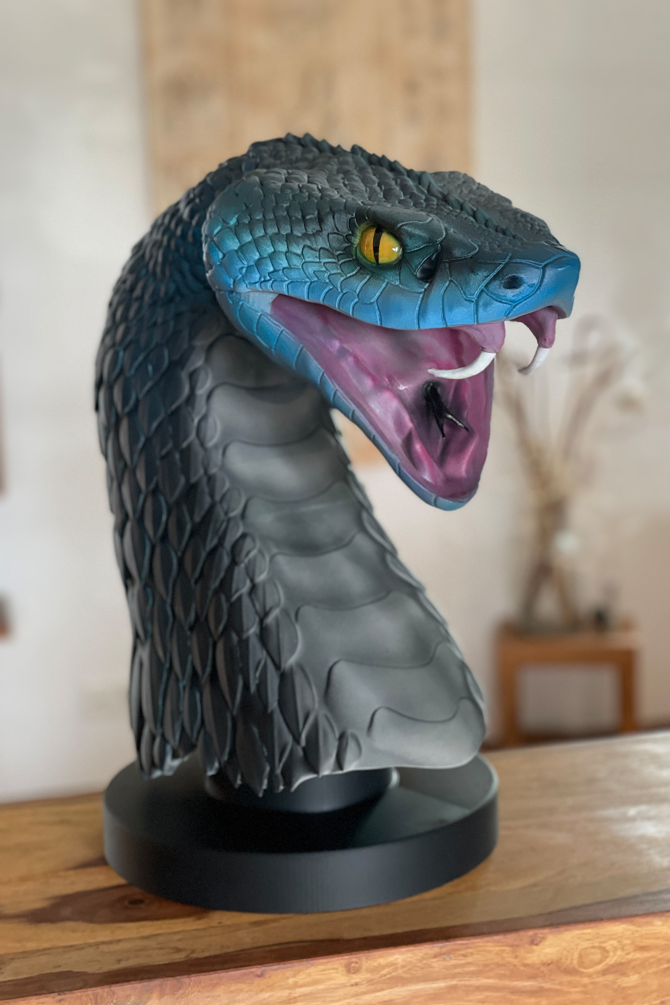 Harlequin Snake - Fantasy - 3D print model_3
