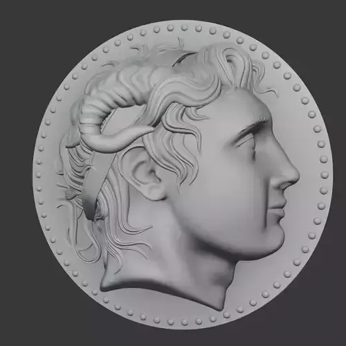 Alexander the Great Medaion Relief