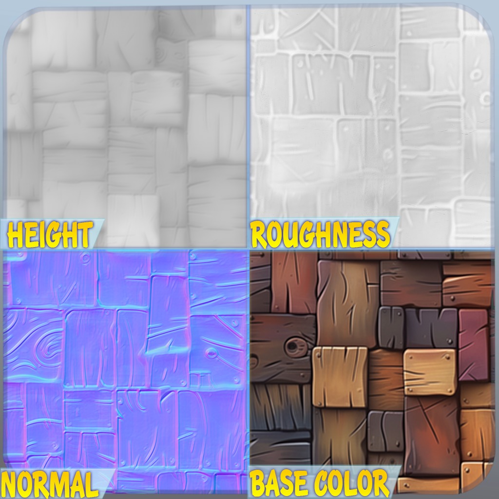 Stylized Wood Seamless Texture Texture_1