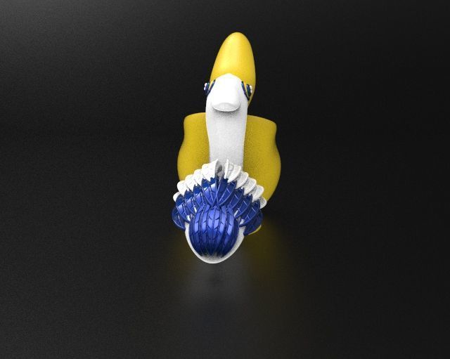 Duck Toy For Kids 3d printable Model 3D print model_1