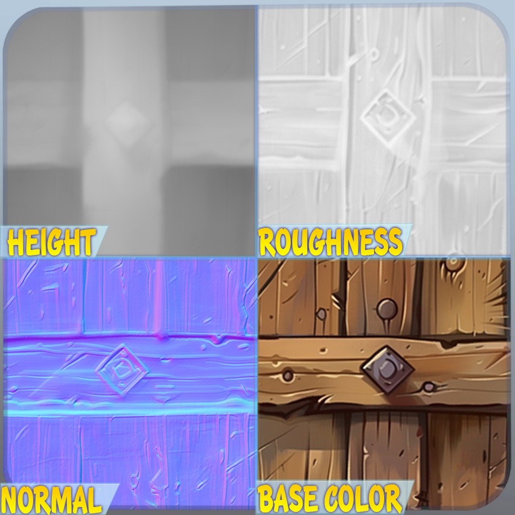  Stylized Wood Seamless Texture Texture_1