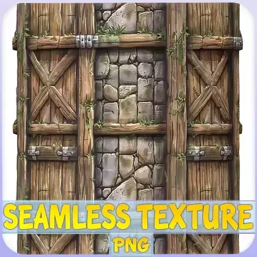  Stylized Wood Seamless Texture