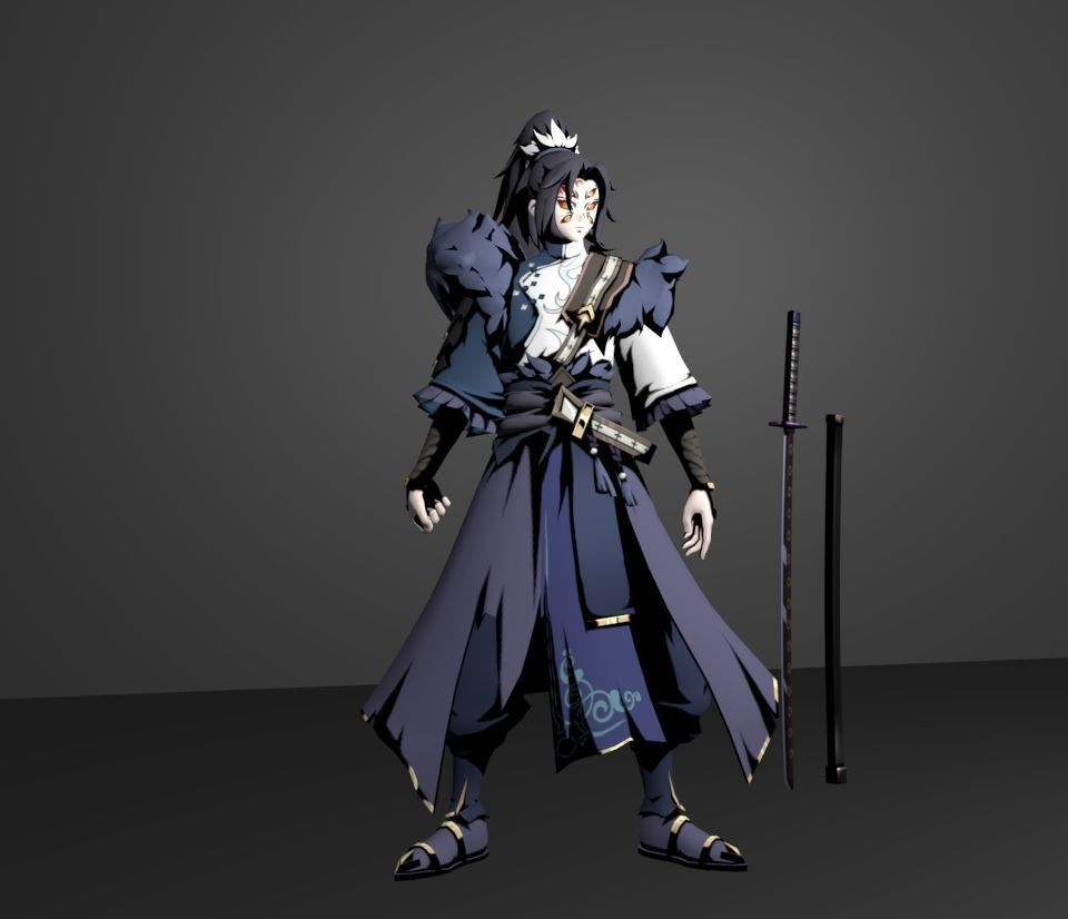 kokushibo 3D model_3