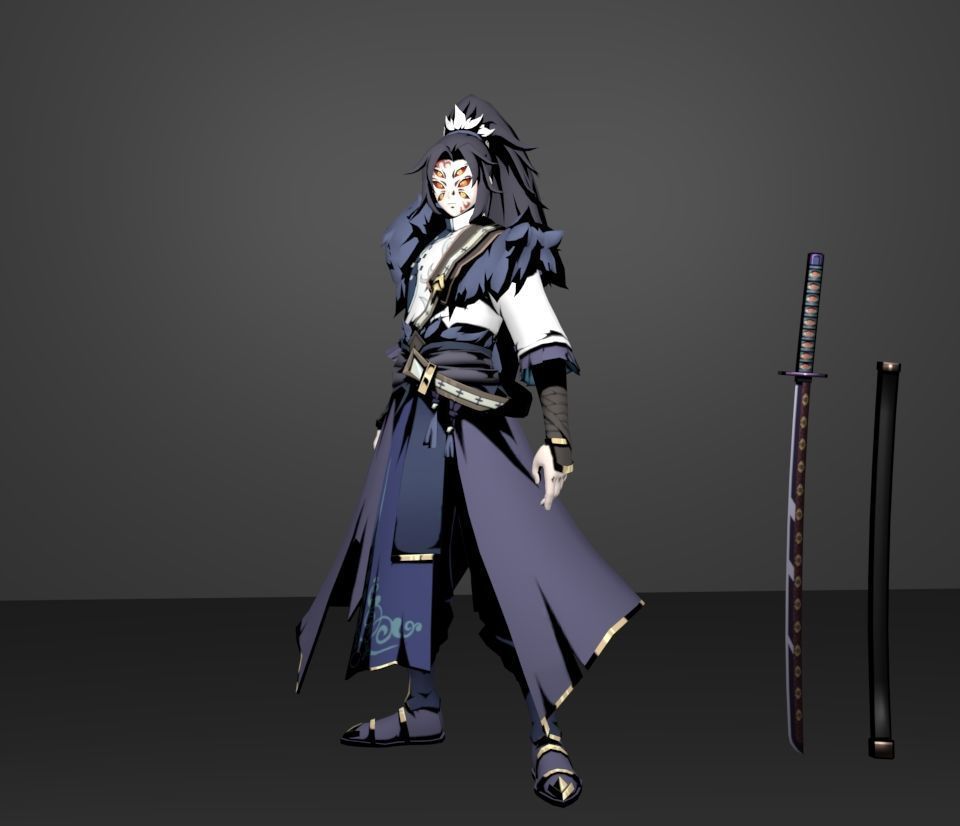 kokushibo 3D model_1