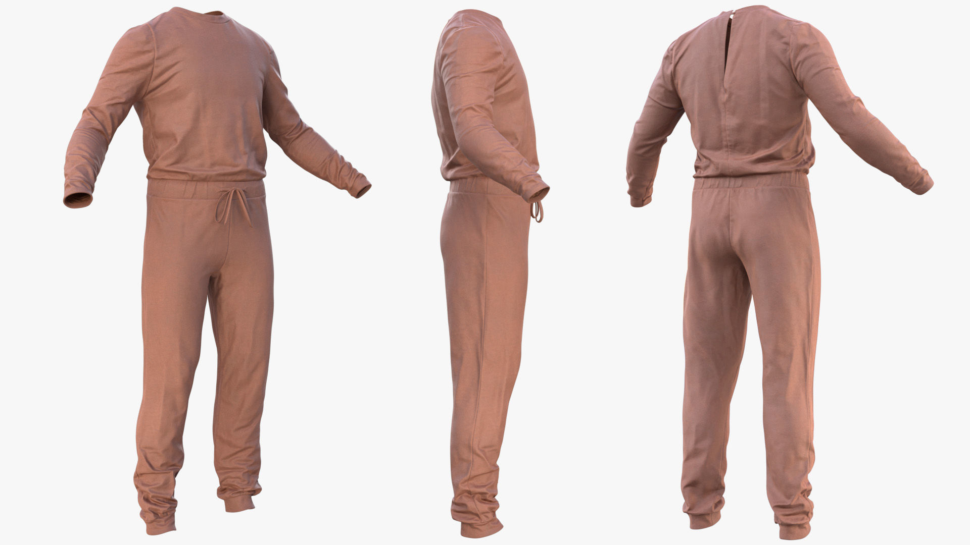 Jumpsuit 82 - All MH Bodies and UE5 Skeletons - Rigged Low-poly 3D model_4