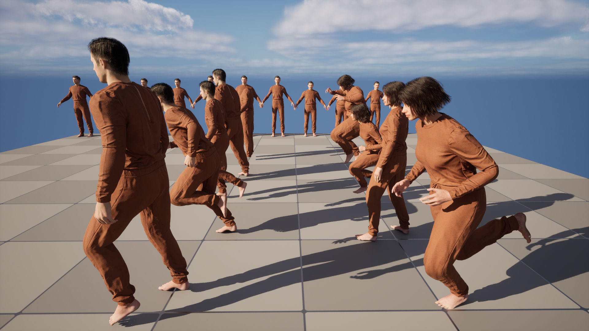 Jumpsuit 82 - All MH Bodies and UE5 Skeletons - Rigged Low-poly 3D model_19