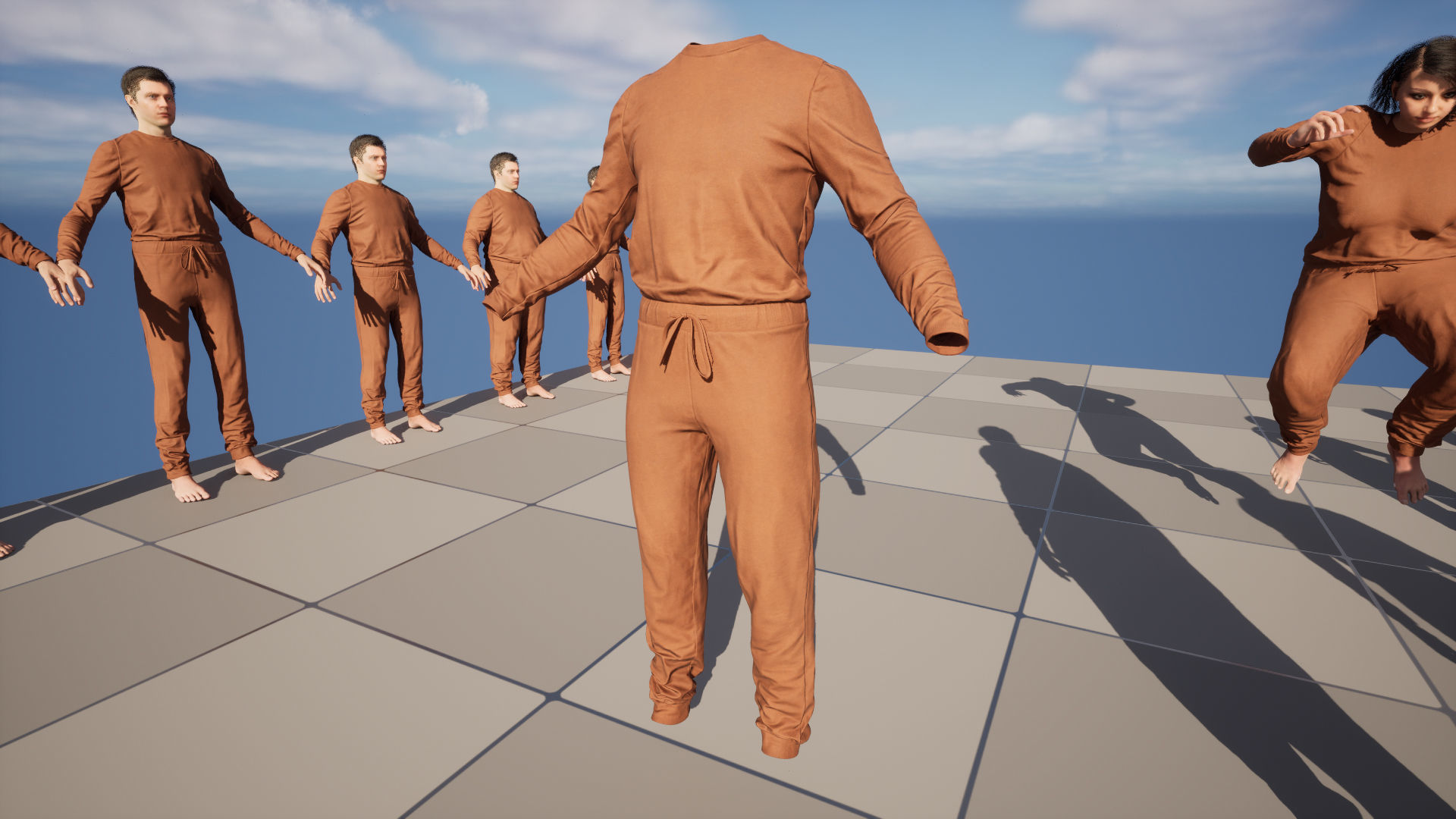 Jumpsuit 82 - All MH Bodies and UE5 Skeletons - Rigged Low-poly 3D model_20