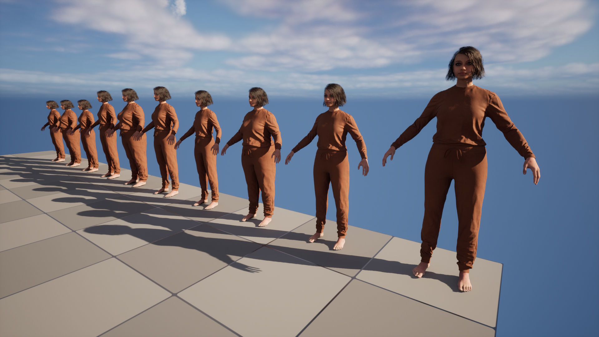 Jumpsuit 82 - All MH Bodies and UE5 Skeletons - Rigged Low-poly 3D model_18