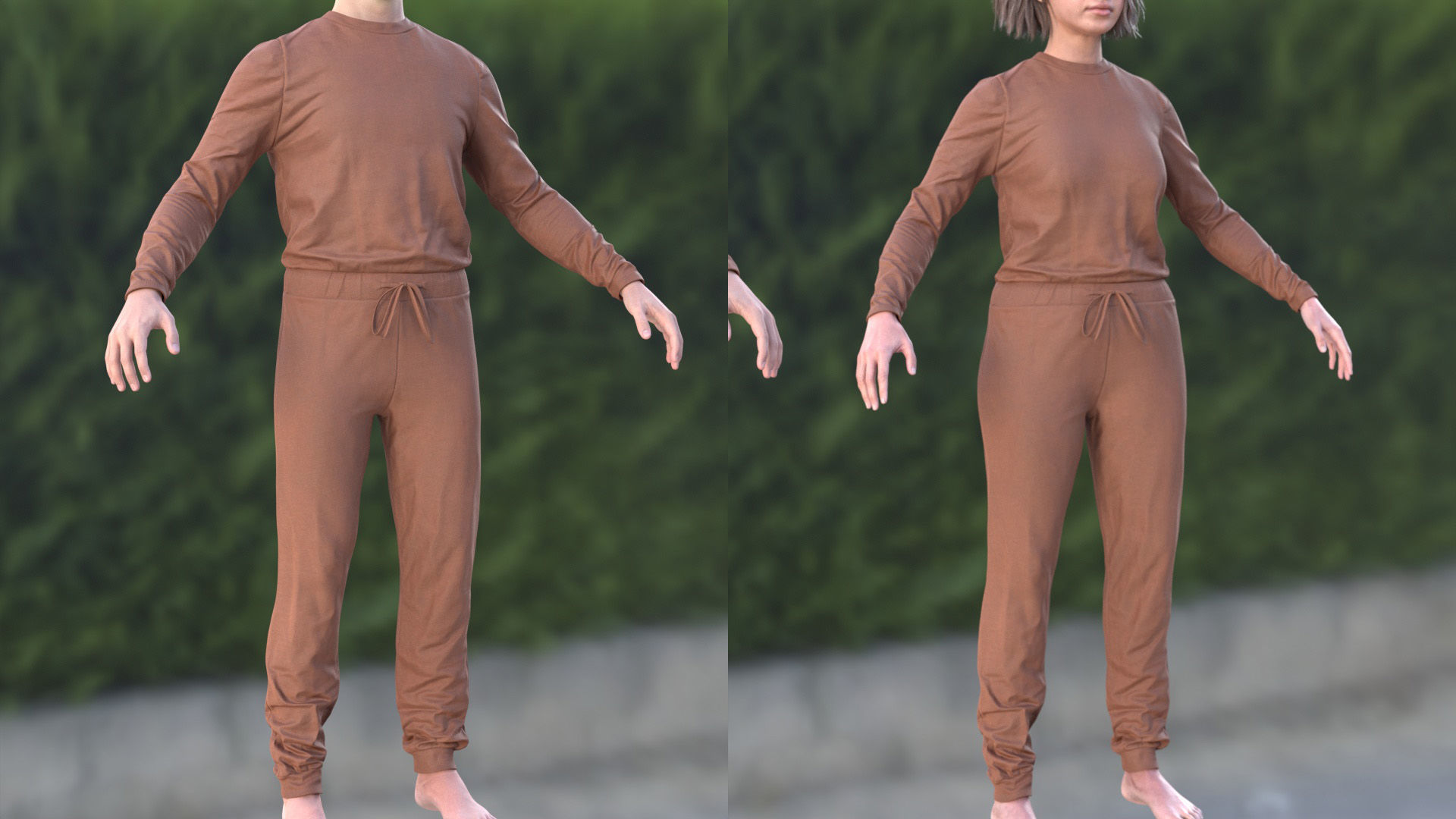 Jumpsuit 82 - All MH Bodies and UE5 Skeletons - Rigged Low-poly 3D model_6