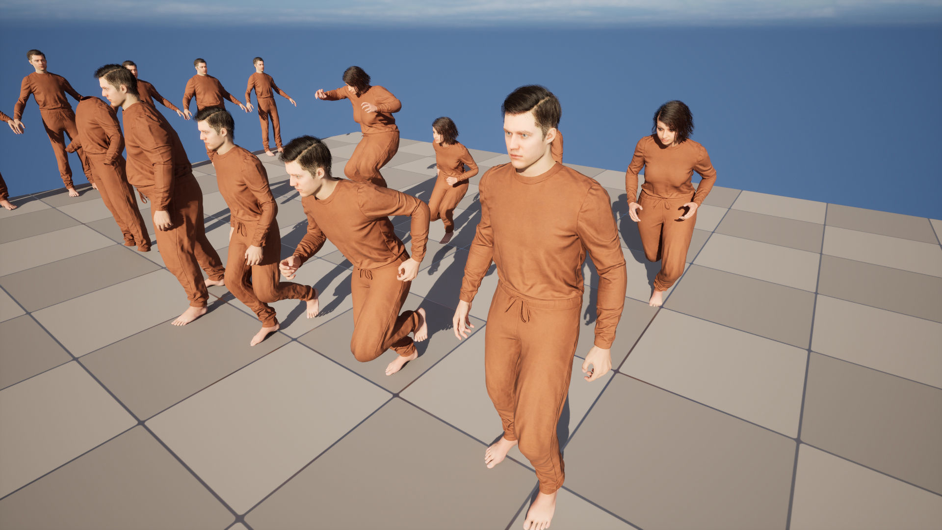 Jumpsuit 82 - All MH Bodies and UE5 Skeletons - Rigged Low-poly 3D model_16