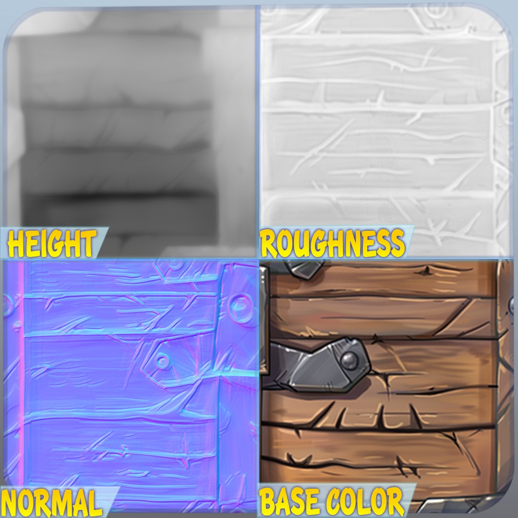 Stylized Wood Seamless Texture Texture_1