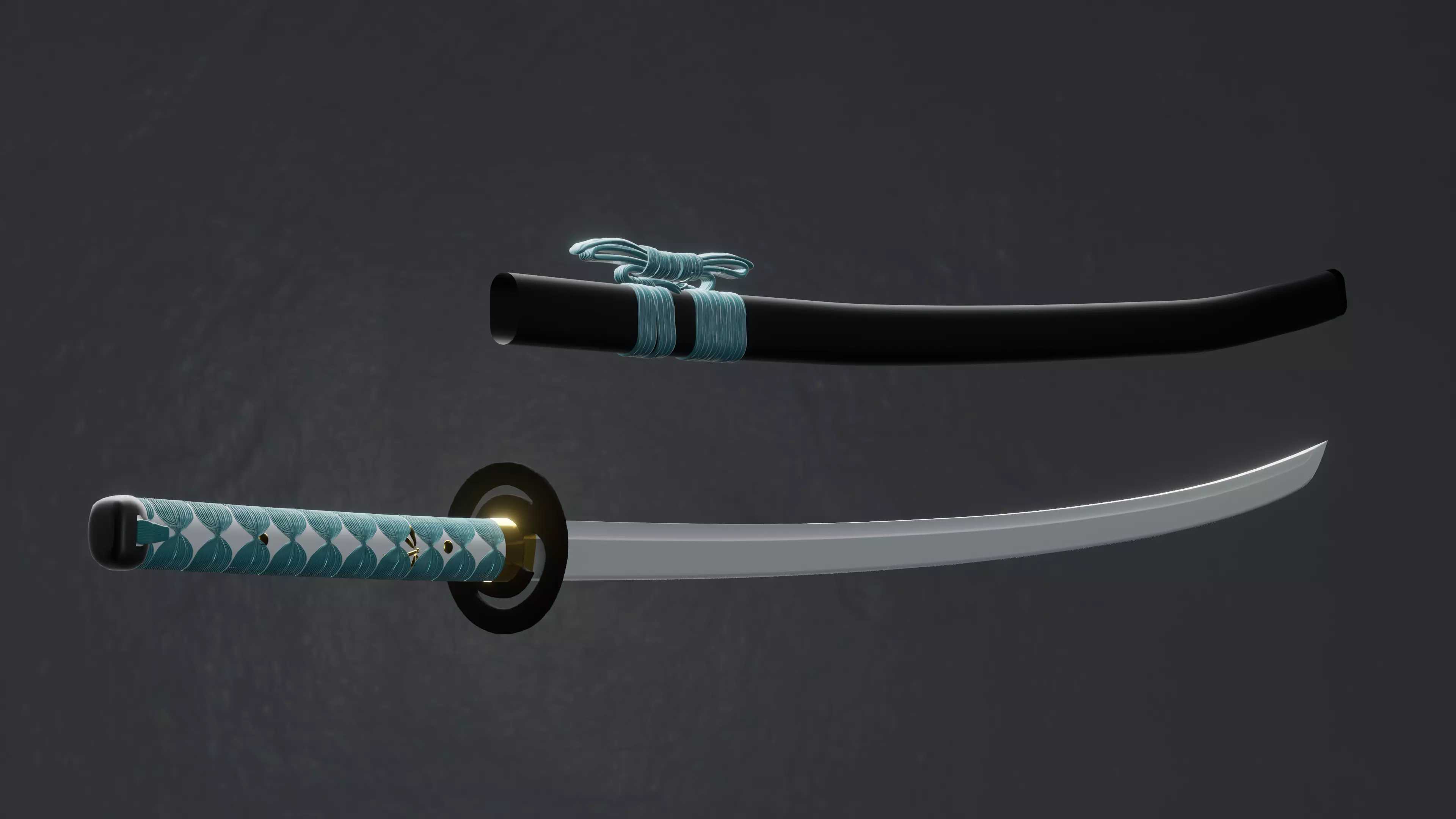 Katana - Dragonfly 3D model_0