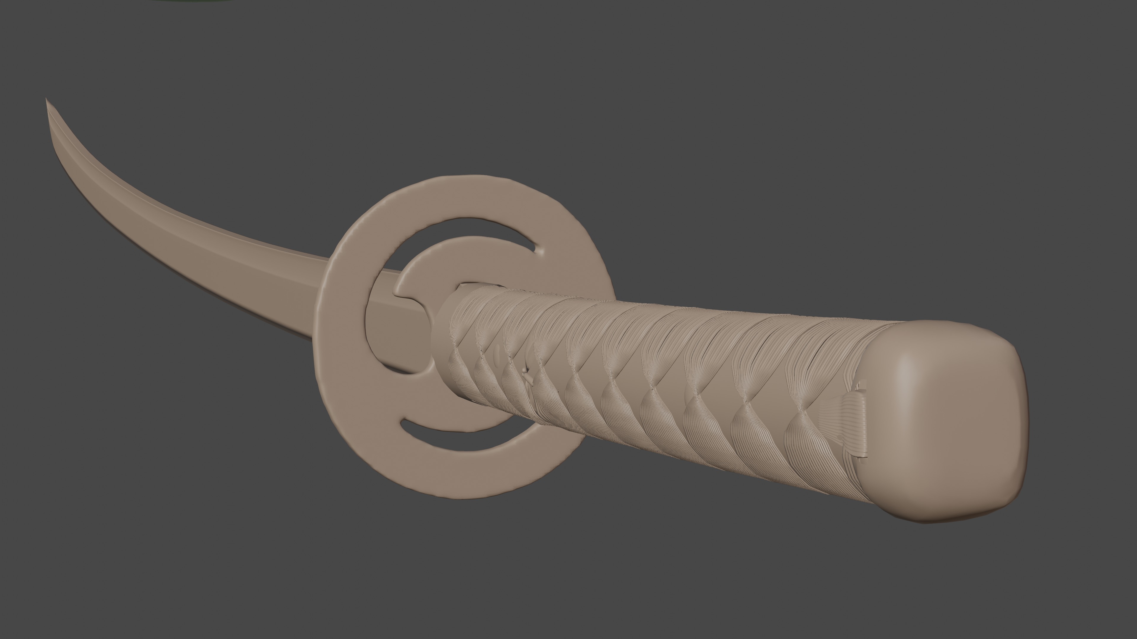 Katana - Dragonfly 3D model_1