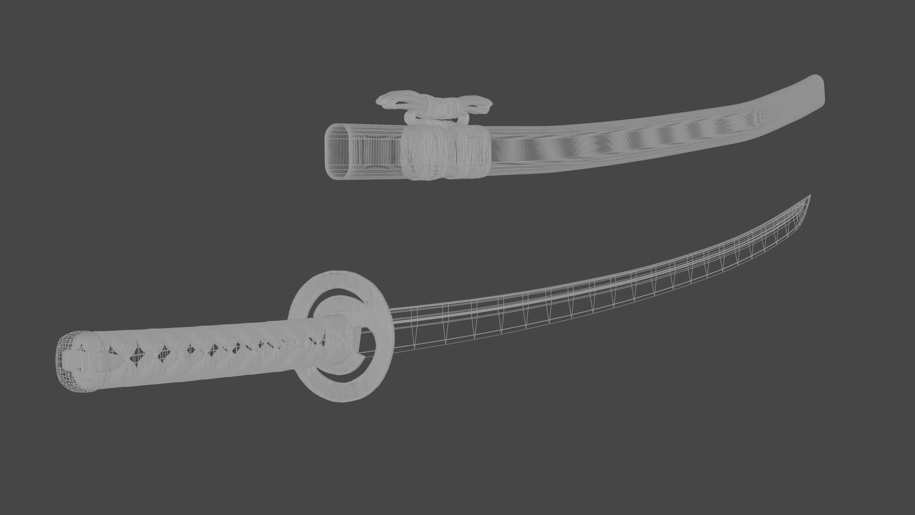 Katana - Dragonfly 3D model_3