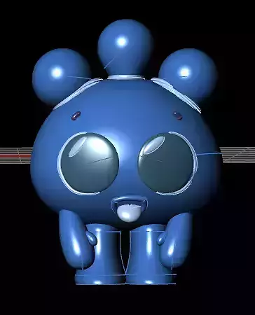 CUTE puffy puff TOY 3D PRINTABLE MODEL 3D print model