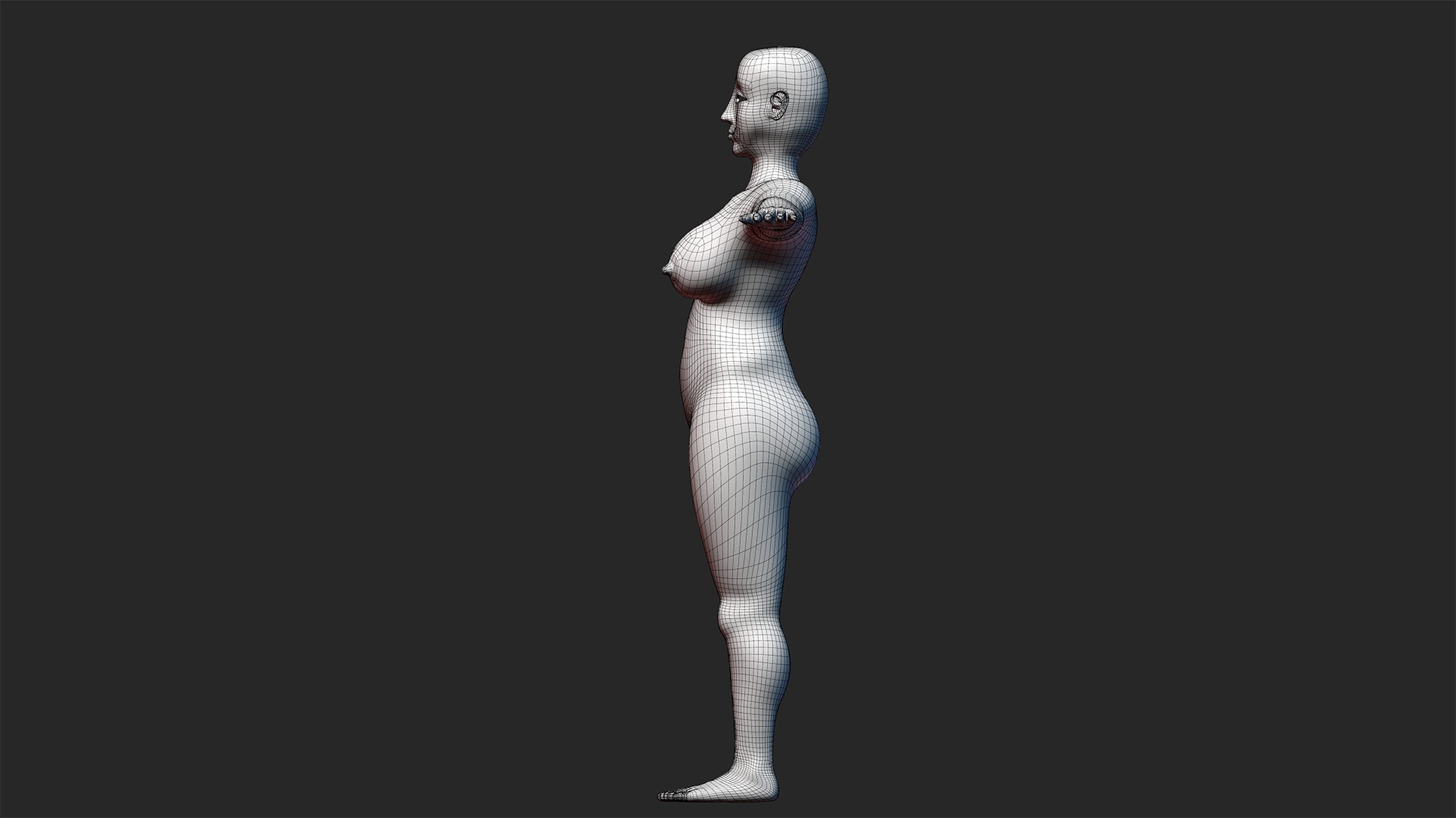Catherine Lady 3D nude model 3D model_37