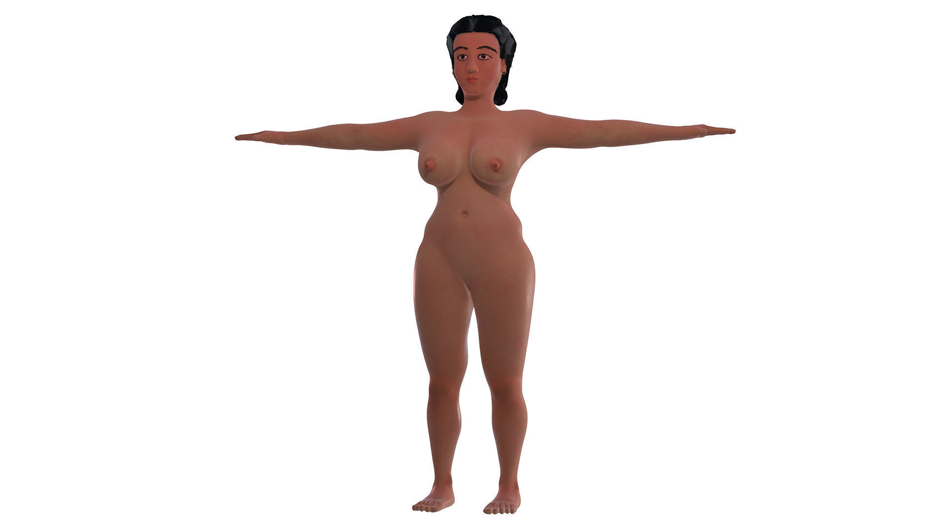 Catherine Lady 3D nude model 3D model_3