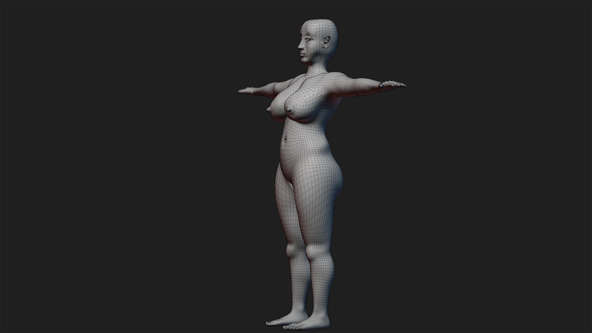 Catherine Lady 3D nude model 3D model_44