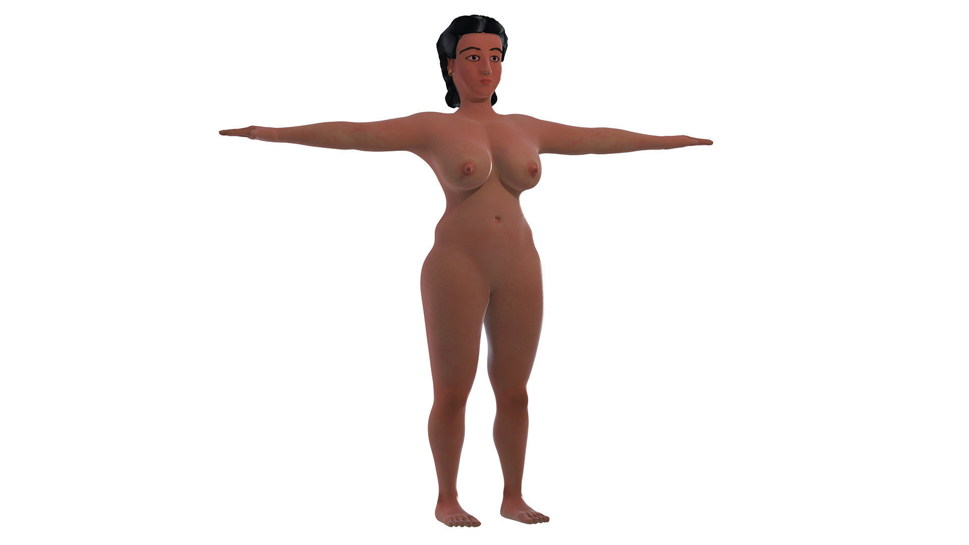 Catherine Lady 3D nude model 3D model_21