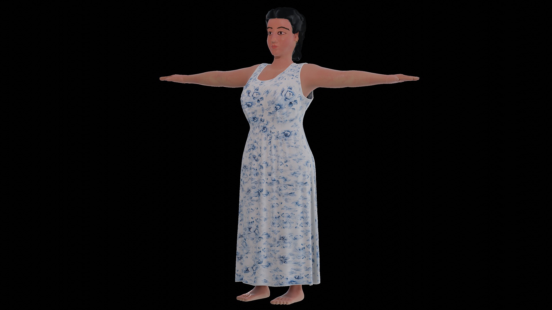 Catherine Lady 3D nude model 3D model_27