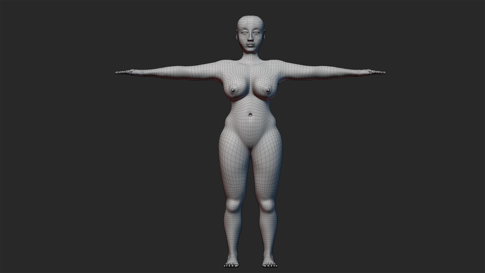 Catherine Lady 3D nude model 3D model_36