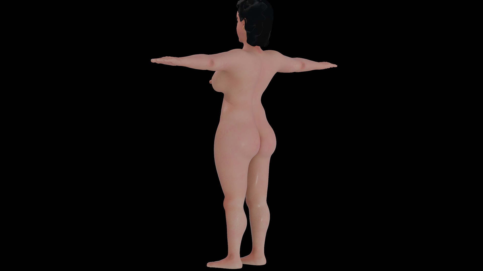Catherine Lady 3D nude model 3D model_34