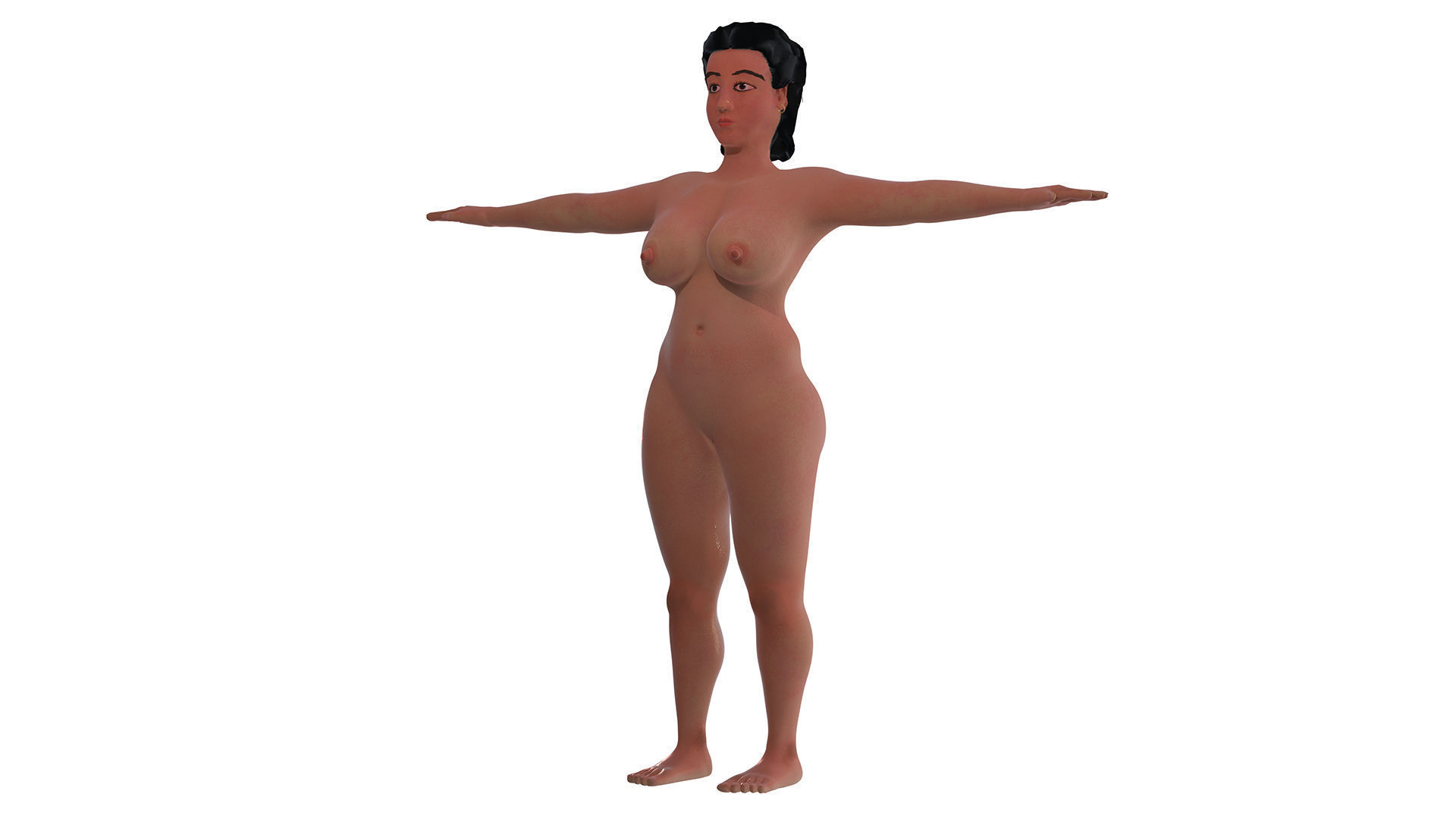 Catherine Lady 3D nude model 3D model_4