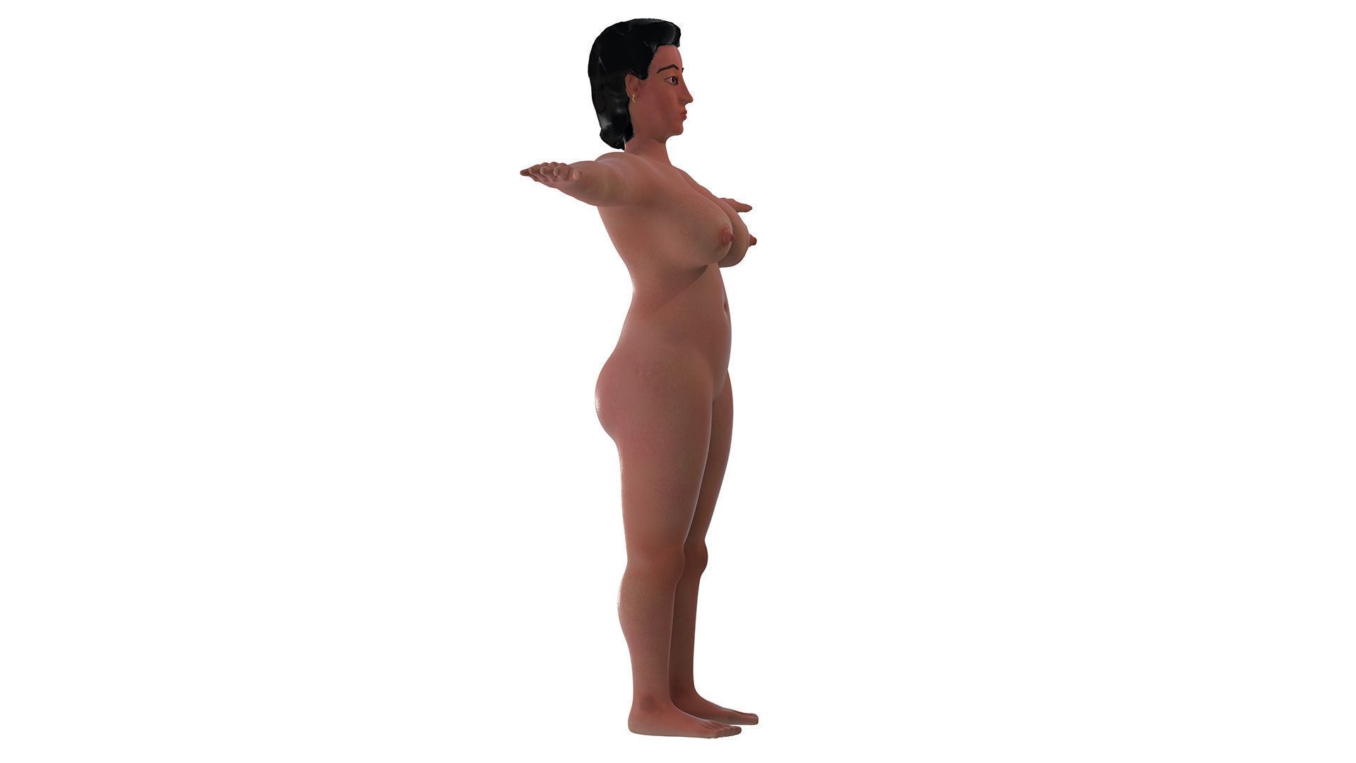 Catherine Lady 3D nude model 3D model_18