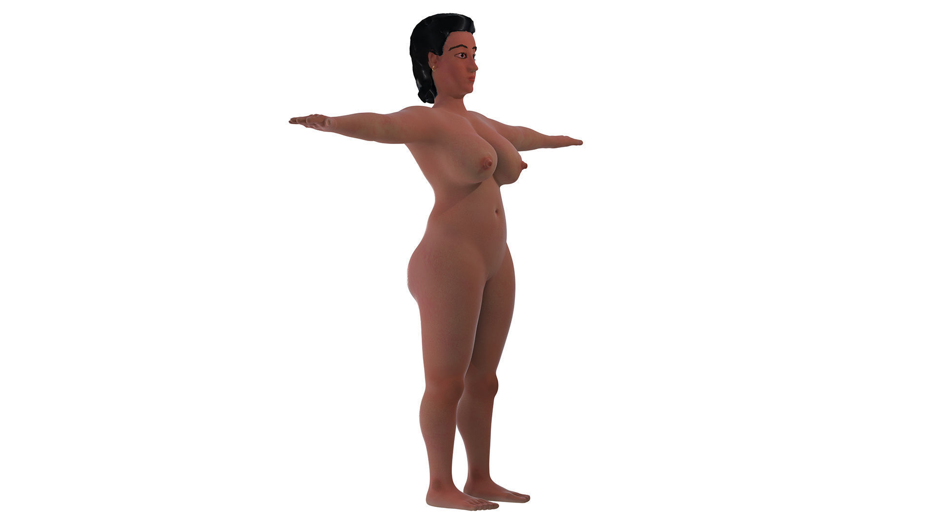 Catherine Lady 3D nude model 3D model_19